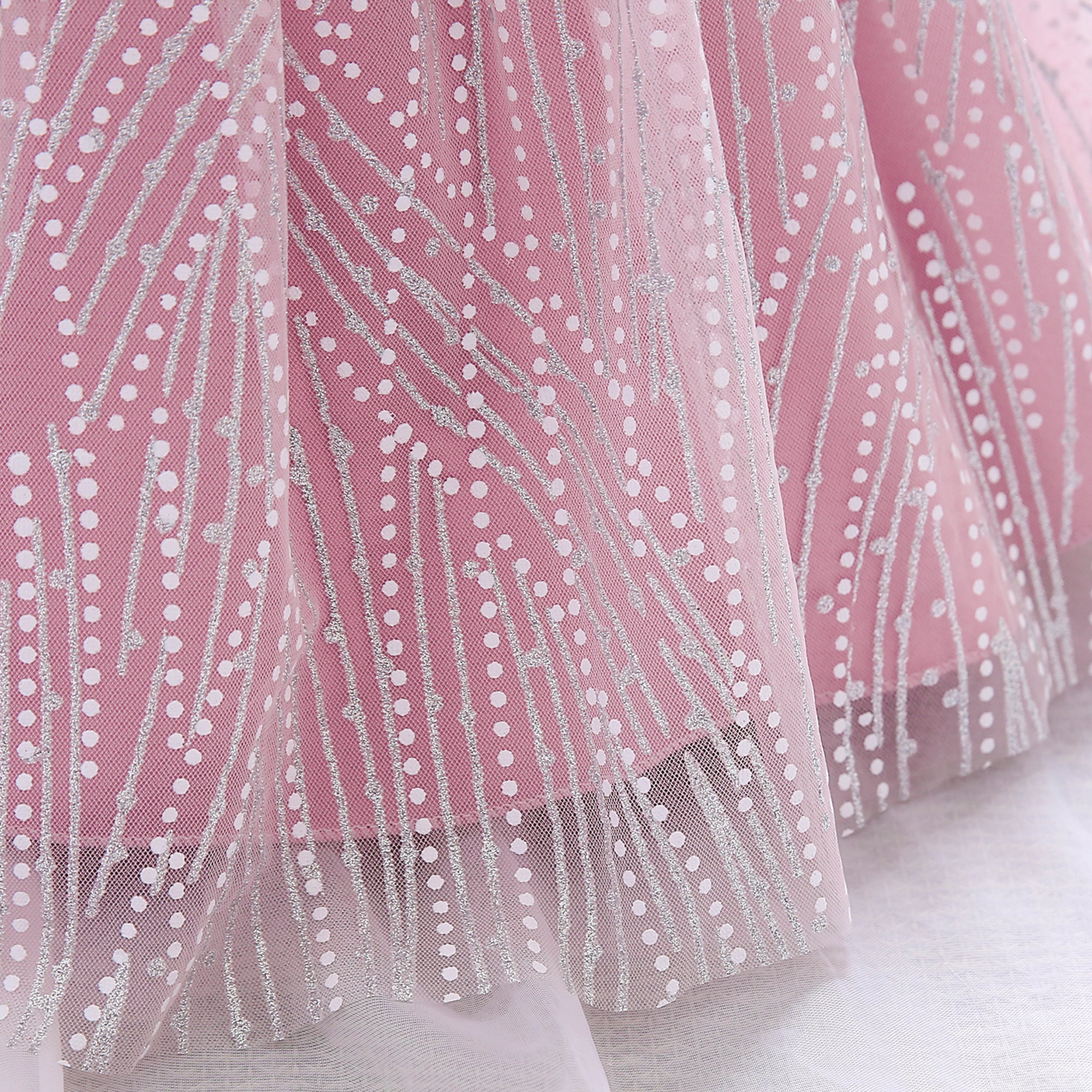 Pink & White Fit & Flare Dress