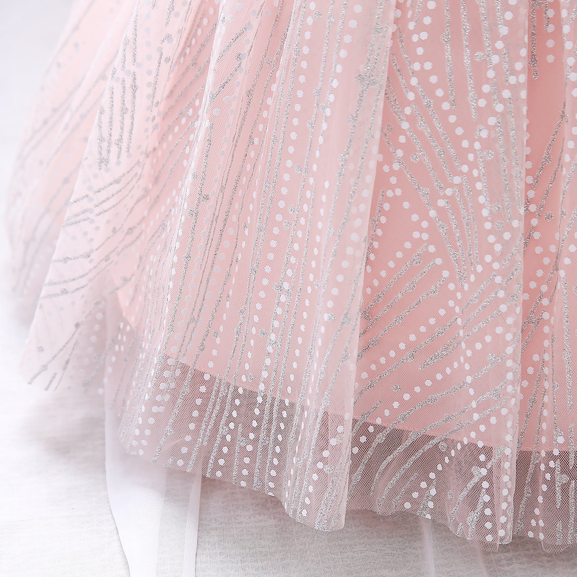 Girls Self Design Fit & Flare Dress