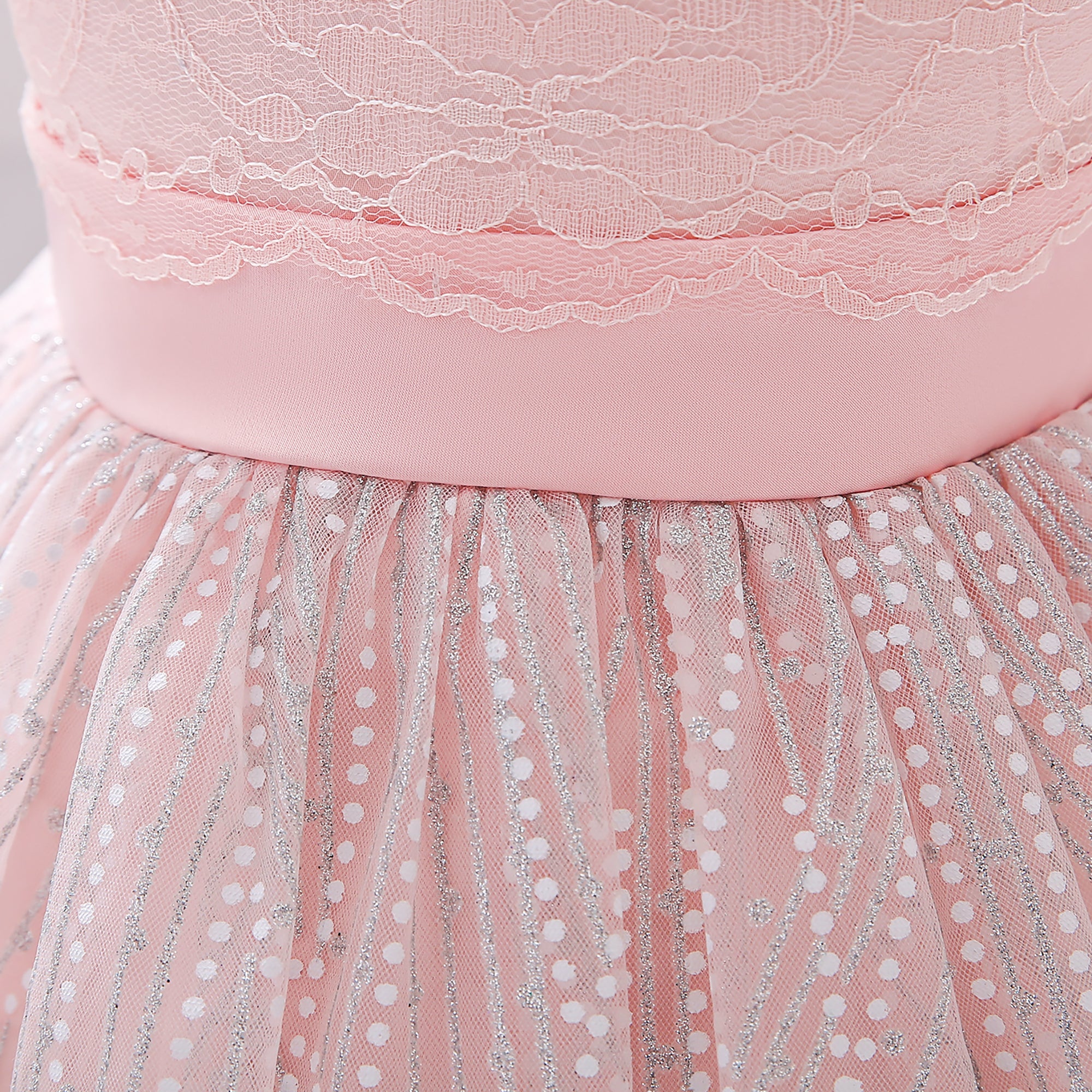 Girls Self Design Fit & Flare Dress