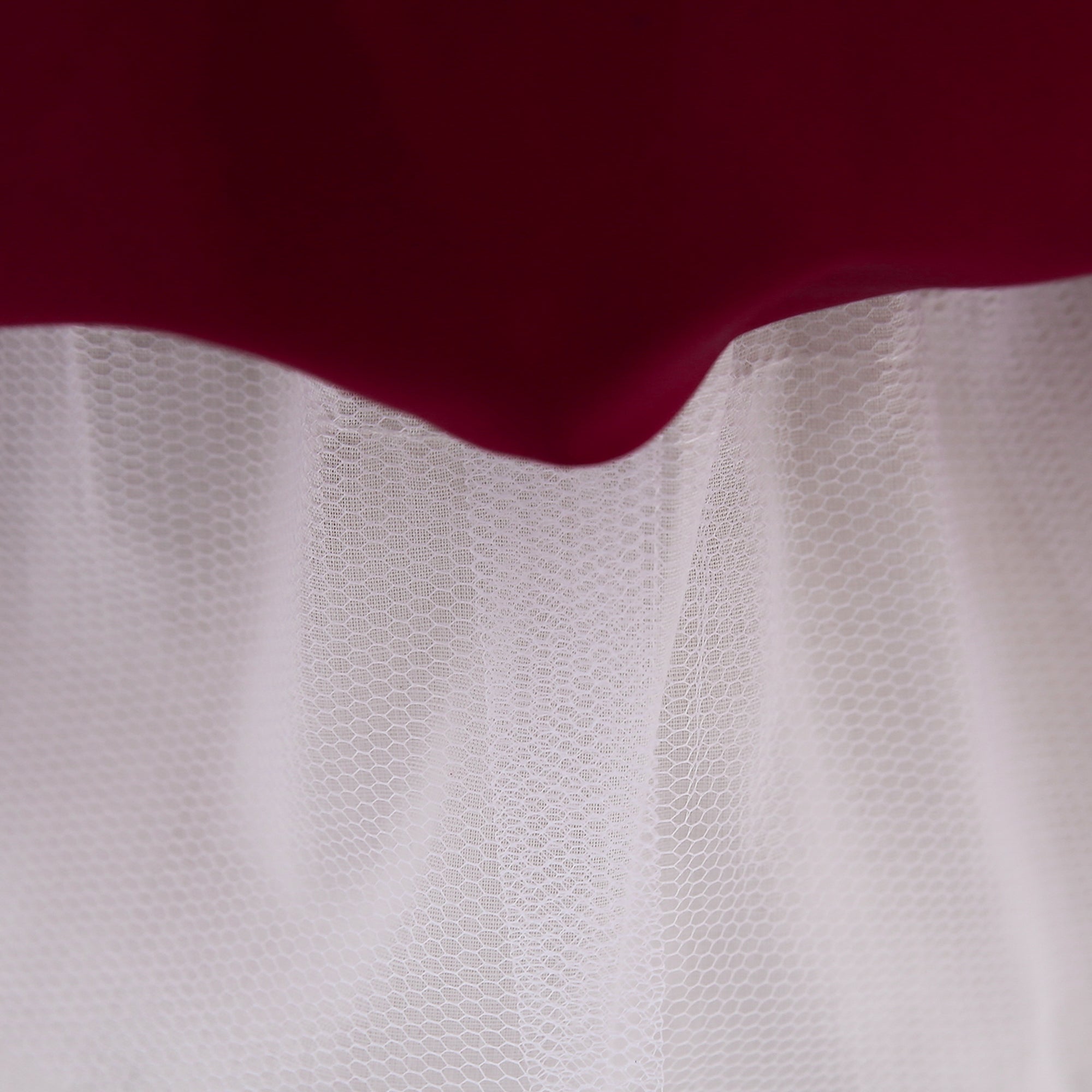 Maroon Round Neck Fit & Flare Dress