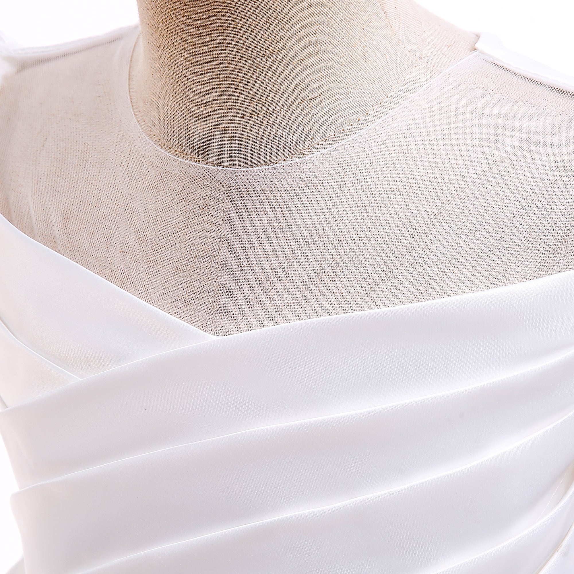 Girls White Puff Sleeve Fit & Flare Midi Dress