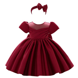 Maroon & rosewood Fit & Flare Dress