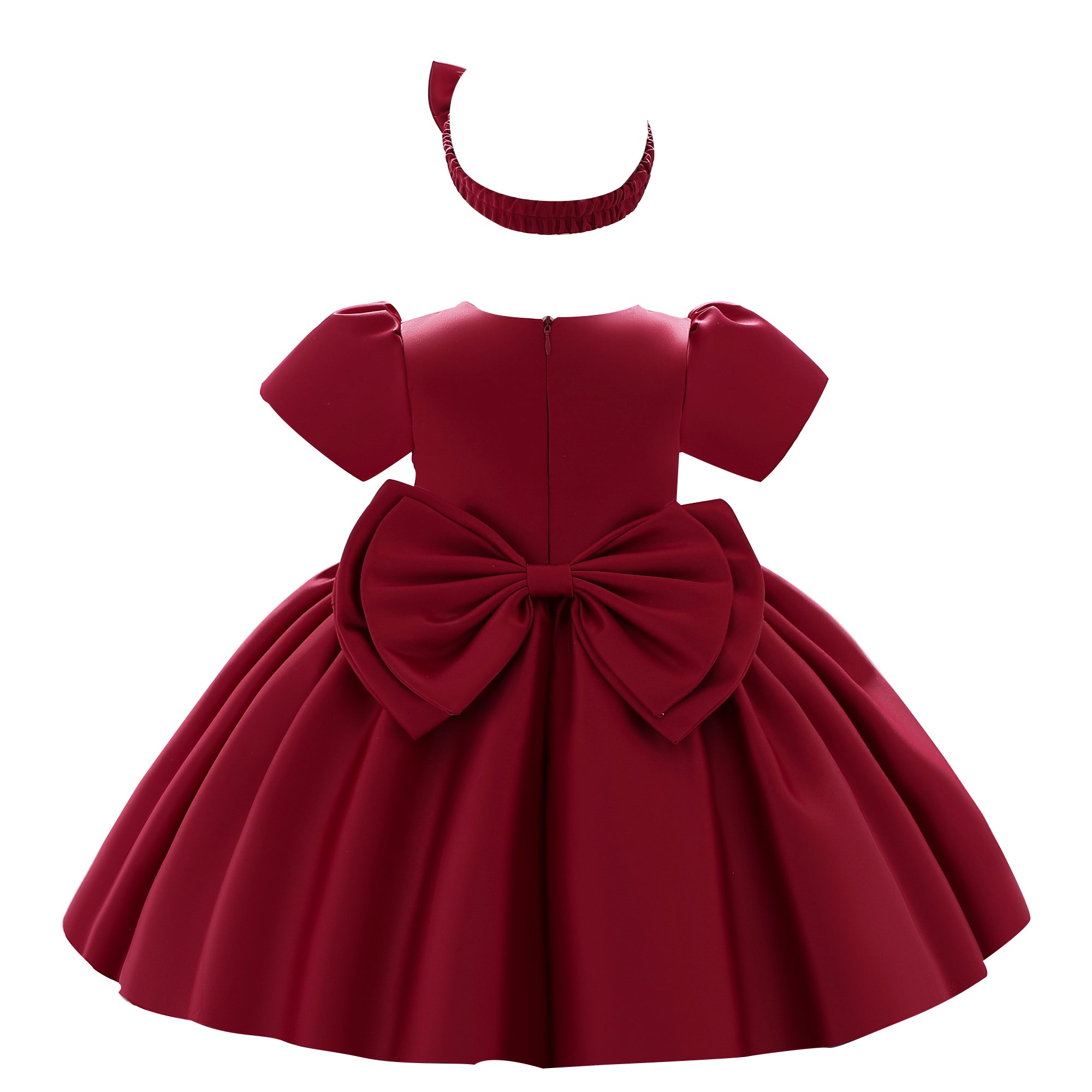 Maroon & rosewood Fit & Flare Dress