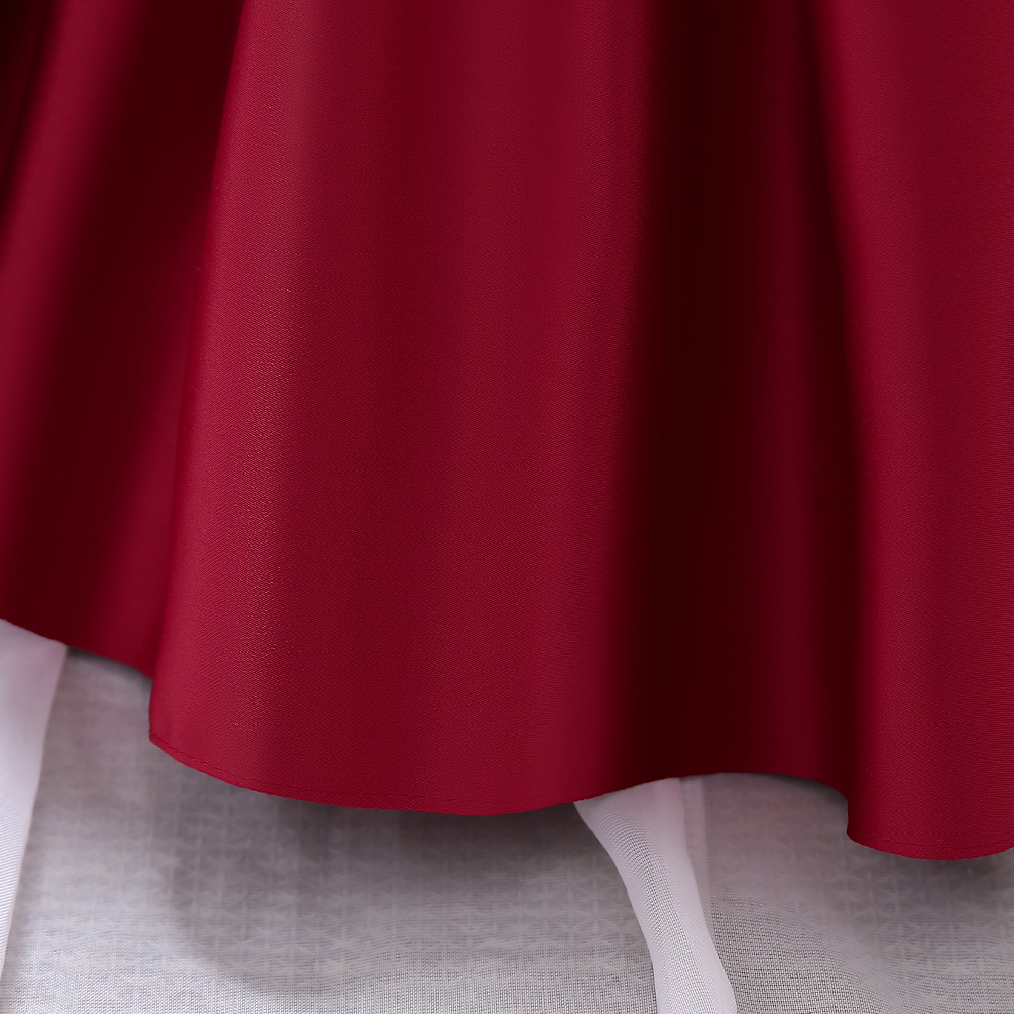 Maroon & rosewood Fit & Flare Dress