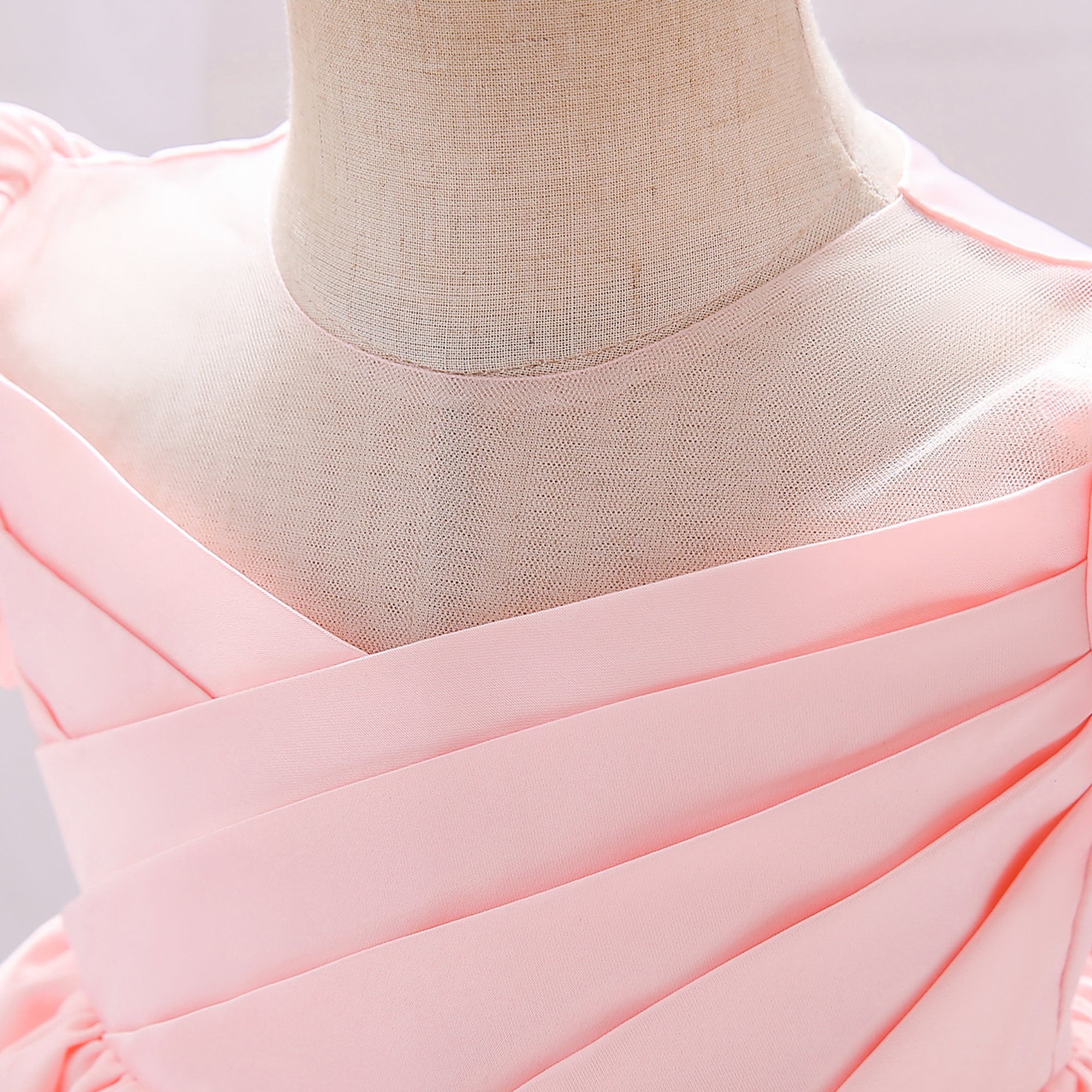 Girls Pink Off Shoulder Fit & Flare Dress