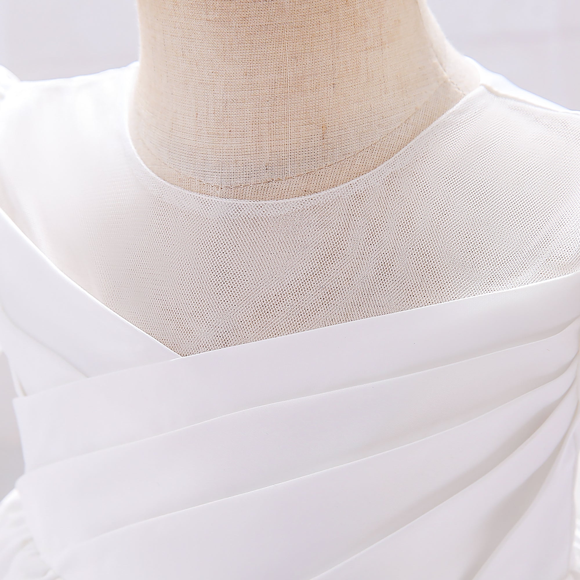 Girls White Fit & Flare Dress