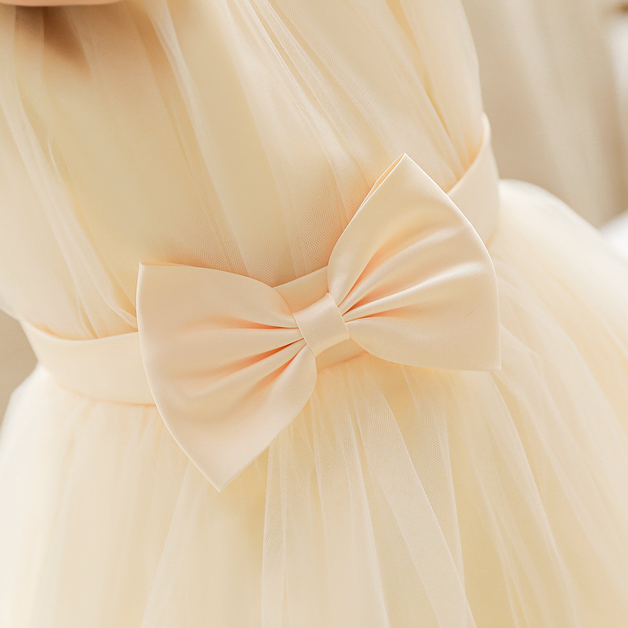 Yellow Flared Ruffled Fit & Flare Maxi Dress
