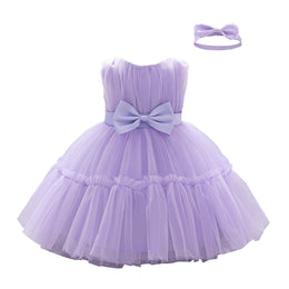 Girls Ruffled Balloon Dress