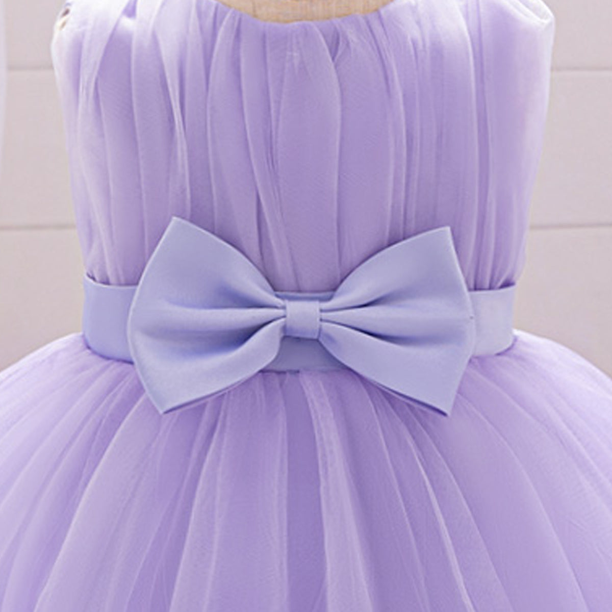 Girls Ruffled Balloon Dress