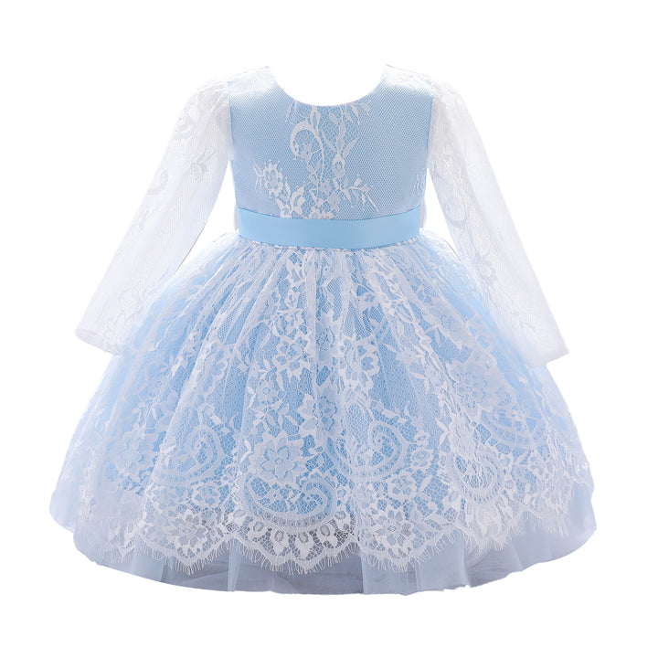 Blue & light steel blue Fit & Flare Dress