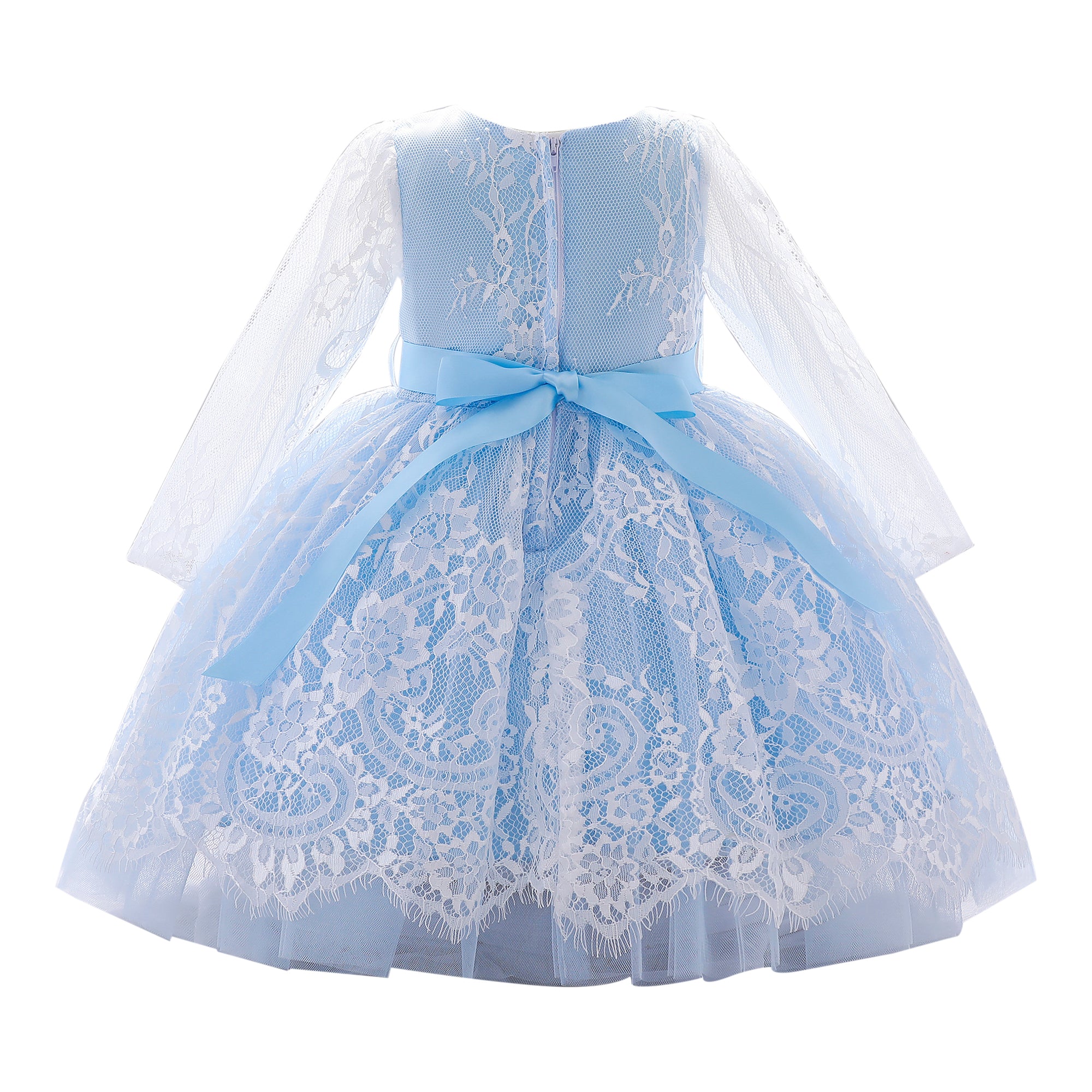 Blue & light steel blue Fit & Flare Dress