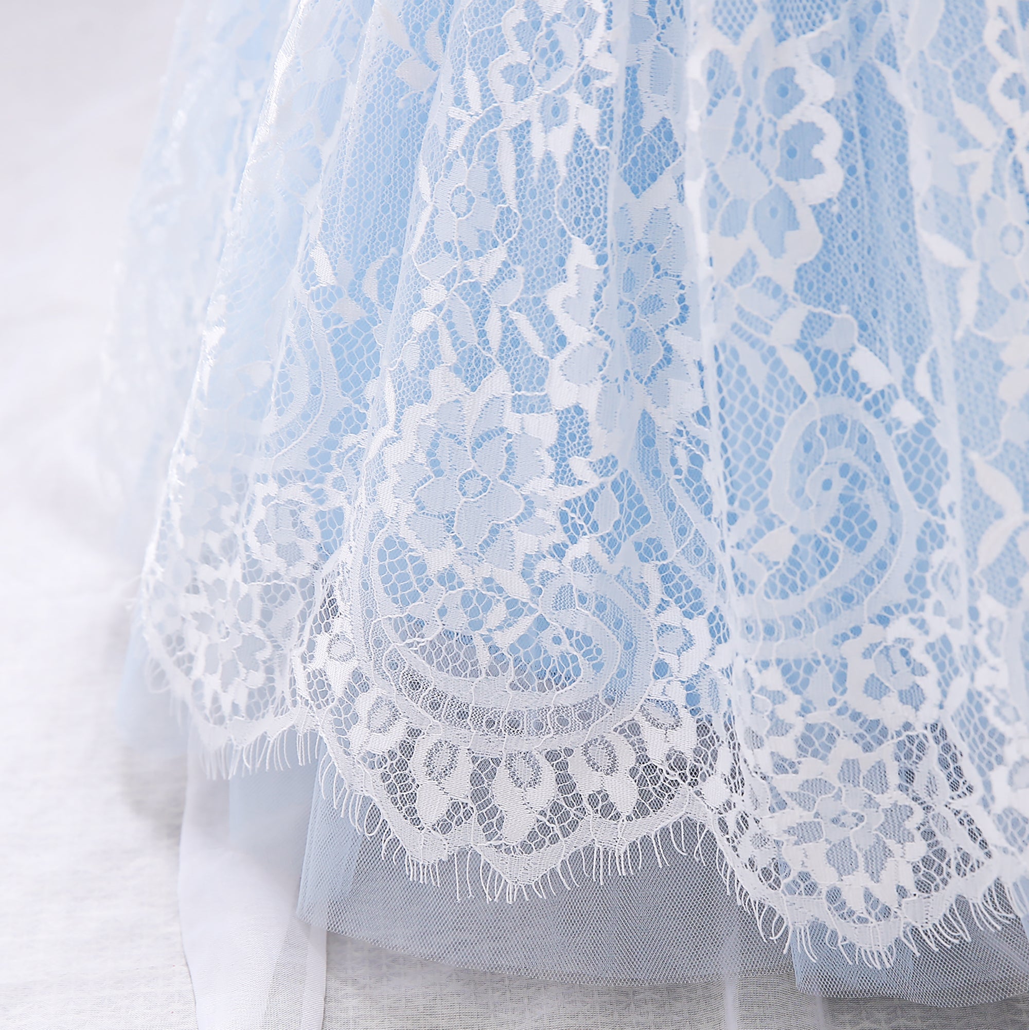 Blue & light steel blue Fit & Flare Dress