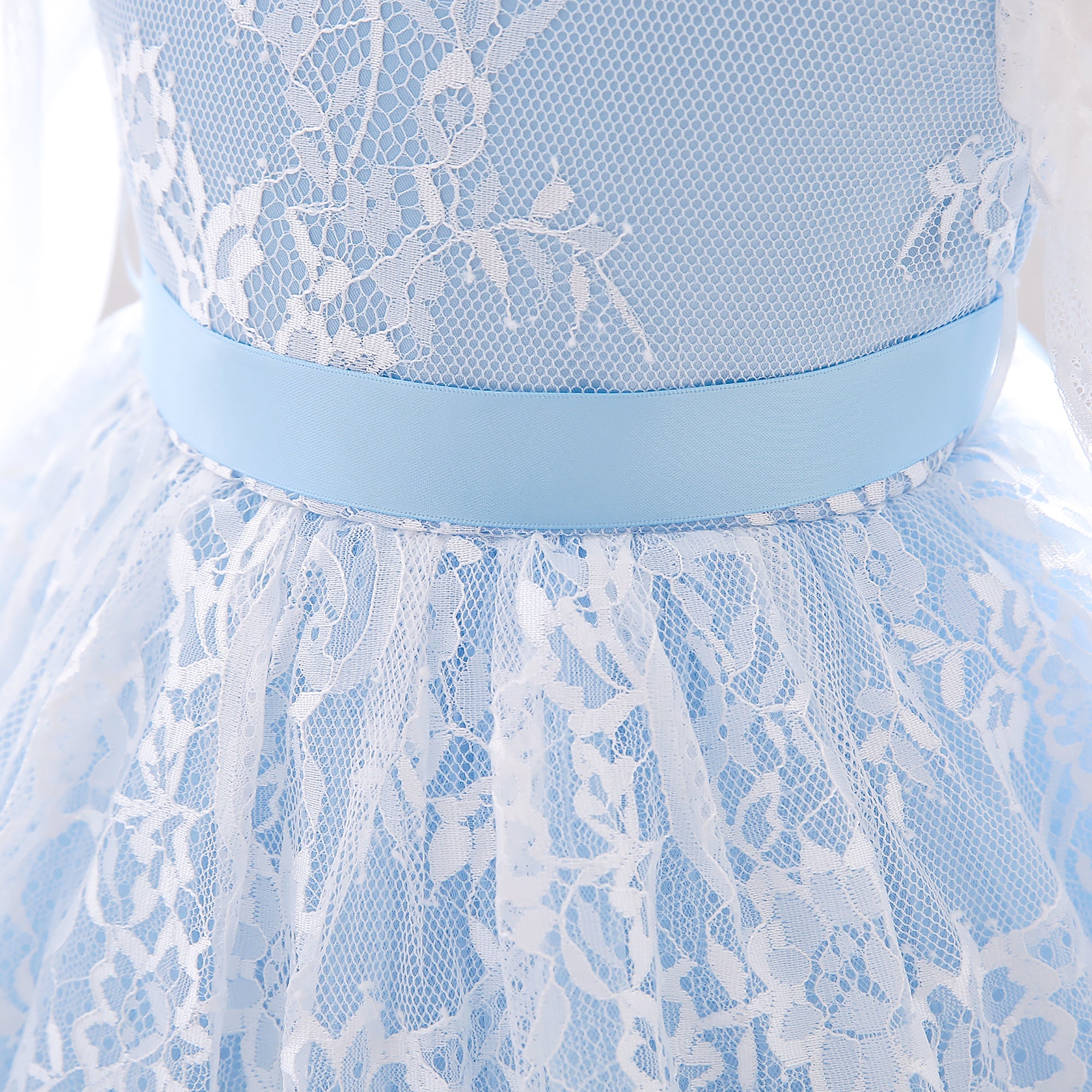 Blue & light steel blue Fit & Flare Dress