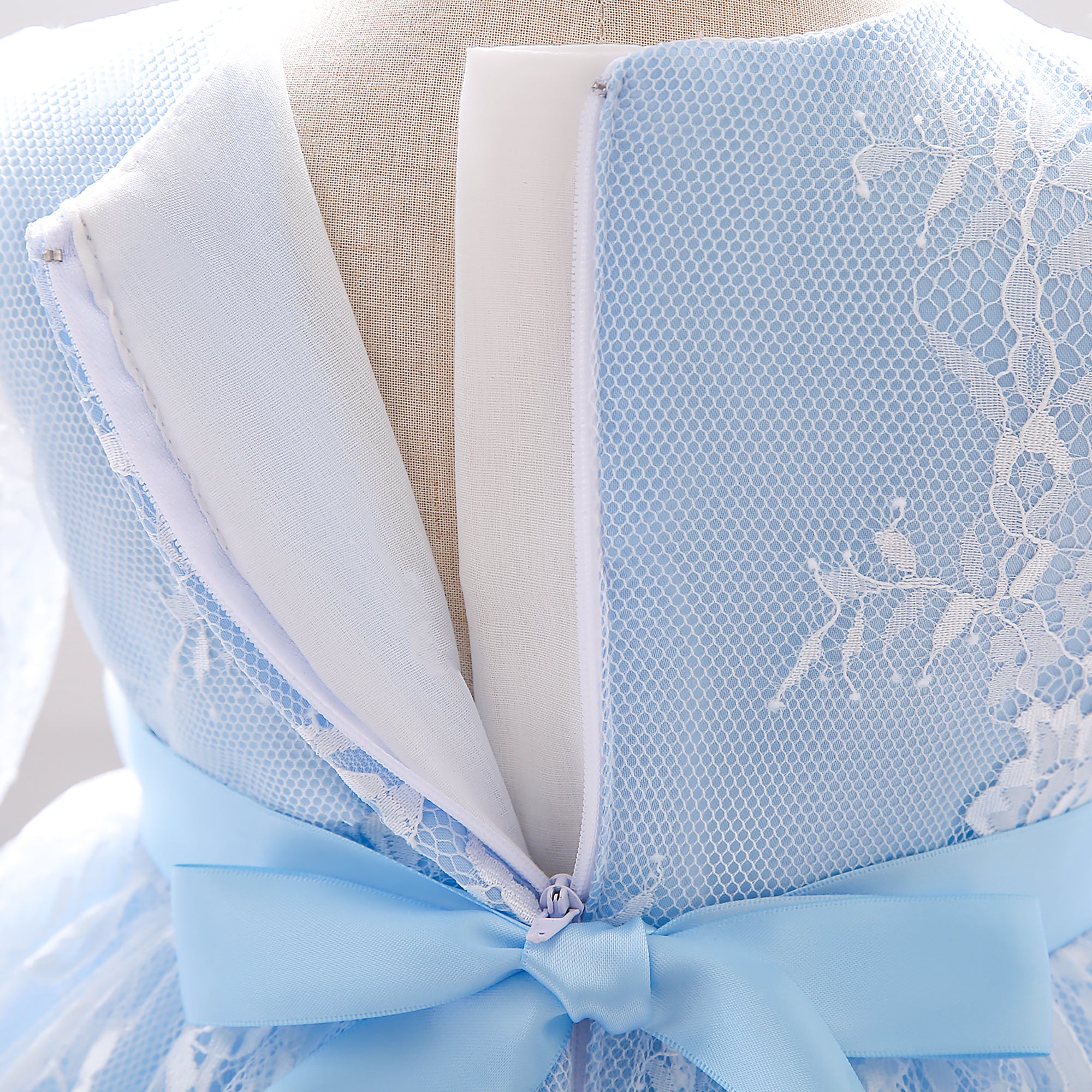 Blue & light steel blue Fit & Flare Dress