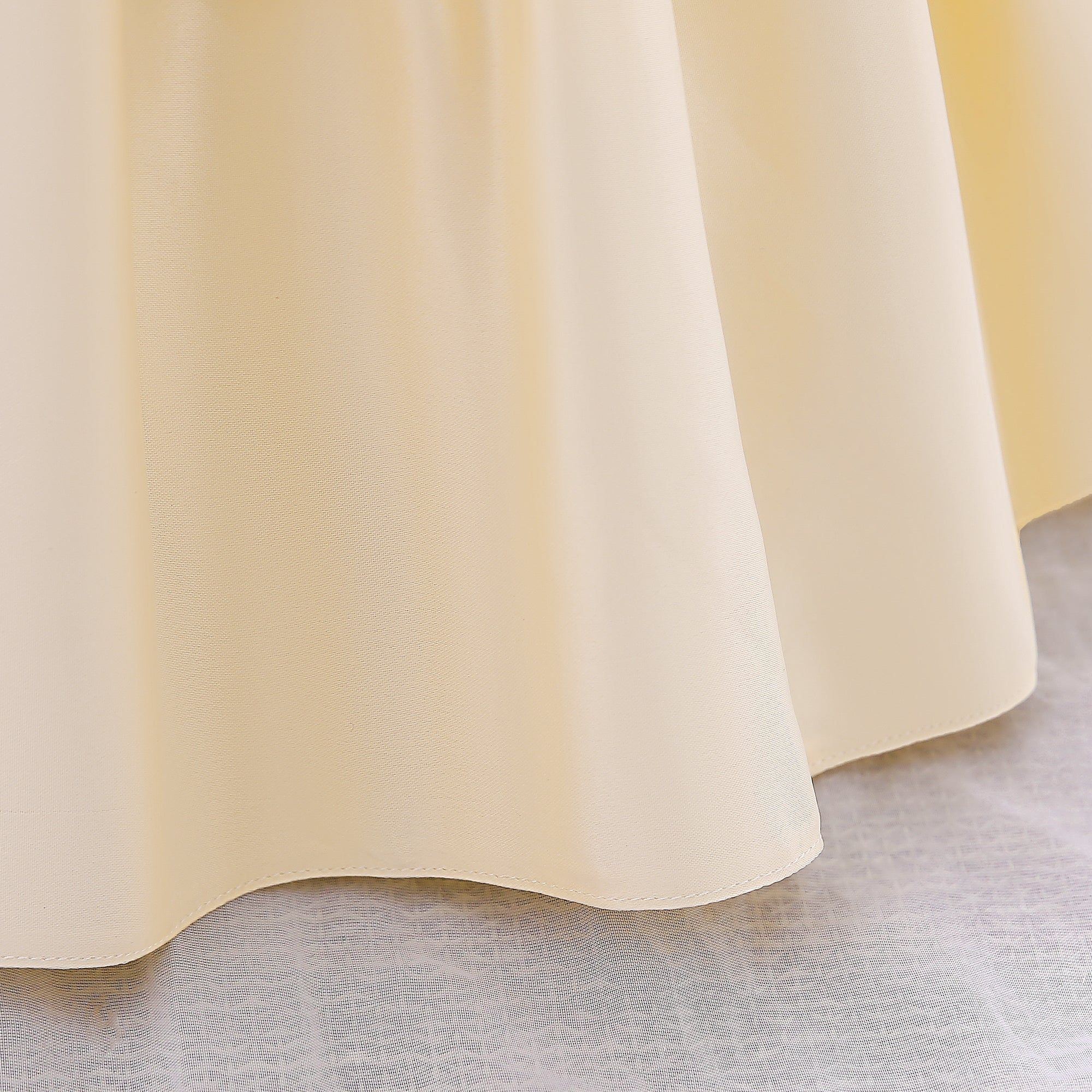 Yellow & sand dollar Floral Embroidered Puff Sleeve Fit & Flare Dress