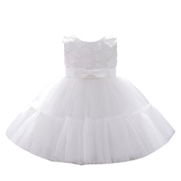 White & plein air Fit & Flare Dress