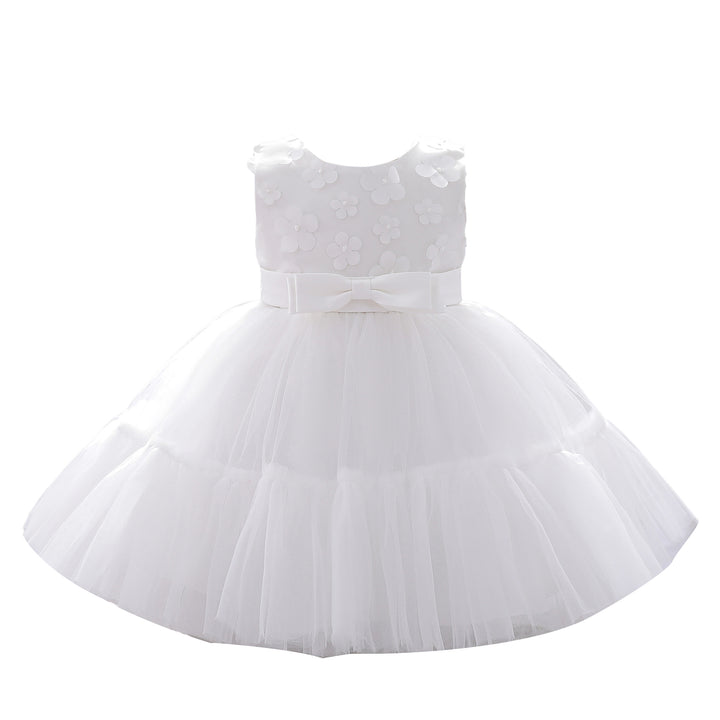 White & plein air Fit & Flare Dress