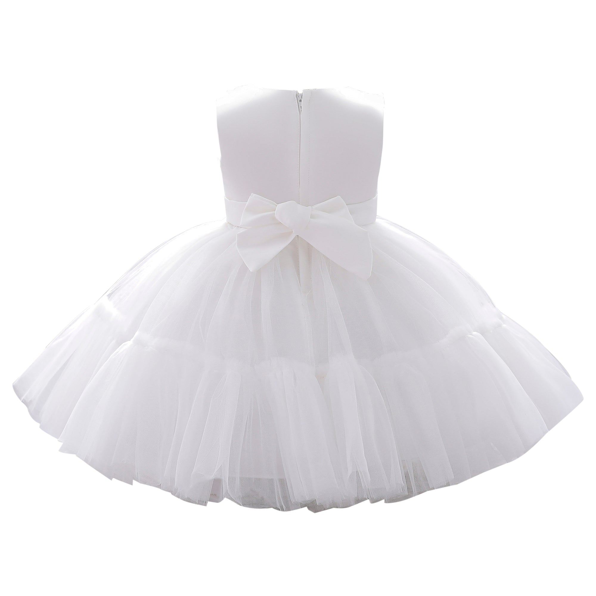 White & plein air Fit & Flare Dress