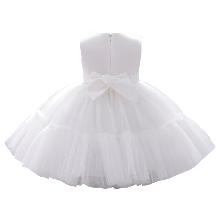 White & plein air Fit & Flare Dress