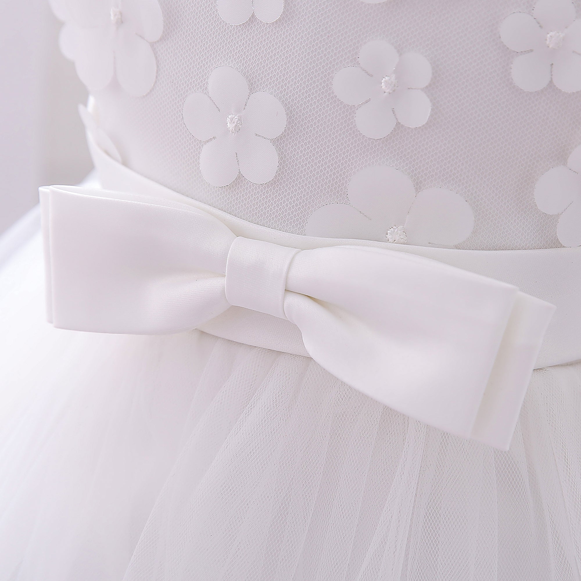 White & plein air Fit & Flare Dress