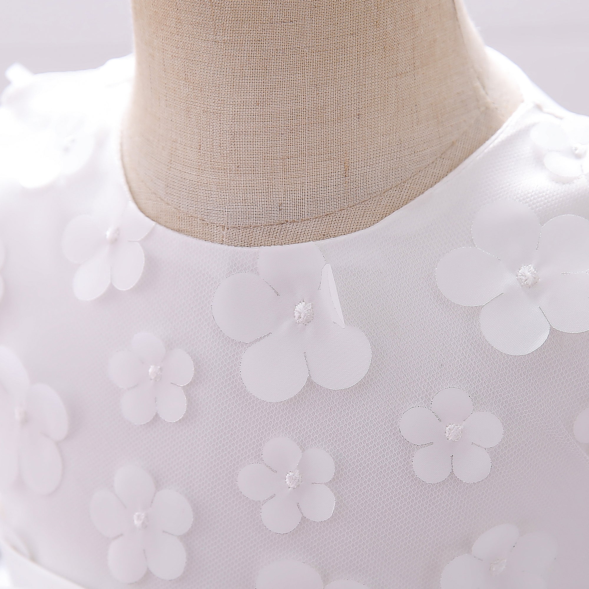 White & plein air Fit & Flare Dress