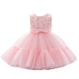 Round Neck Sleeveless Layered Semi Sheer Fit & Flare Dress