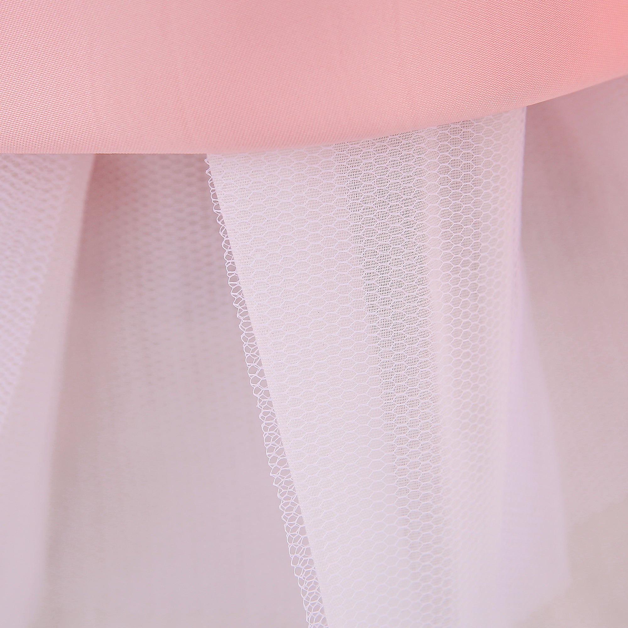 Round Neck Sleeveless Layered Semi Sheer Fit & Flare Dress