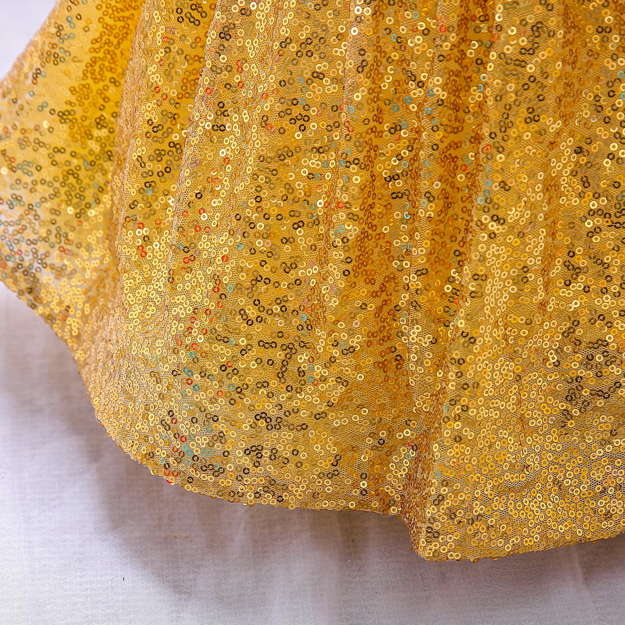 Self Design Sequined One Shoulder Fit & Flare Dress