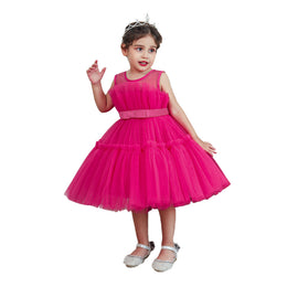 Girls Ruffled Balloon Dress