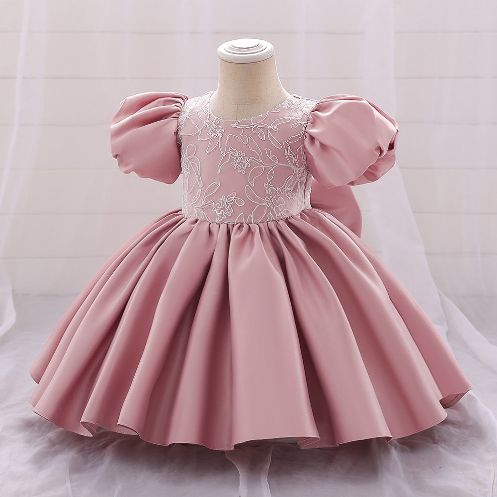 Girls Pink Balloon Party Dress