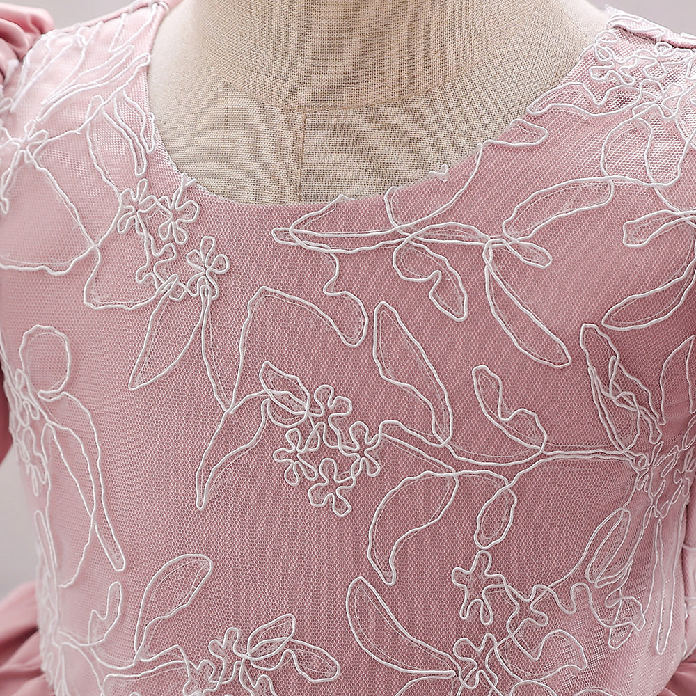 Girls Pink Balloon Party Dress