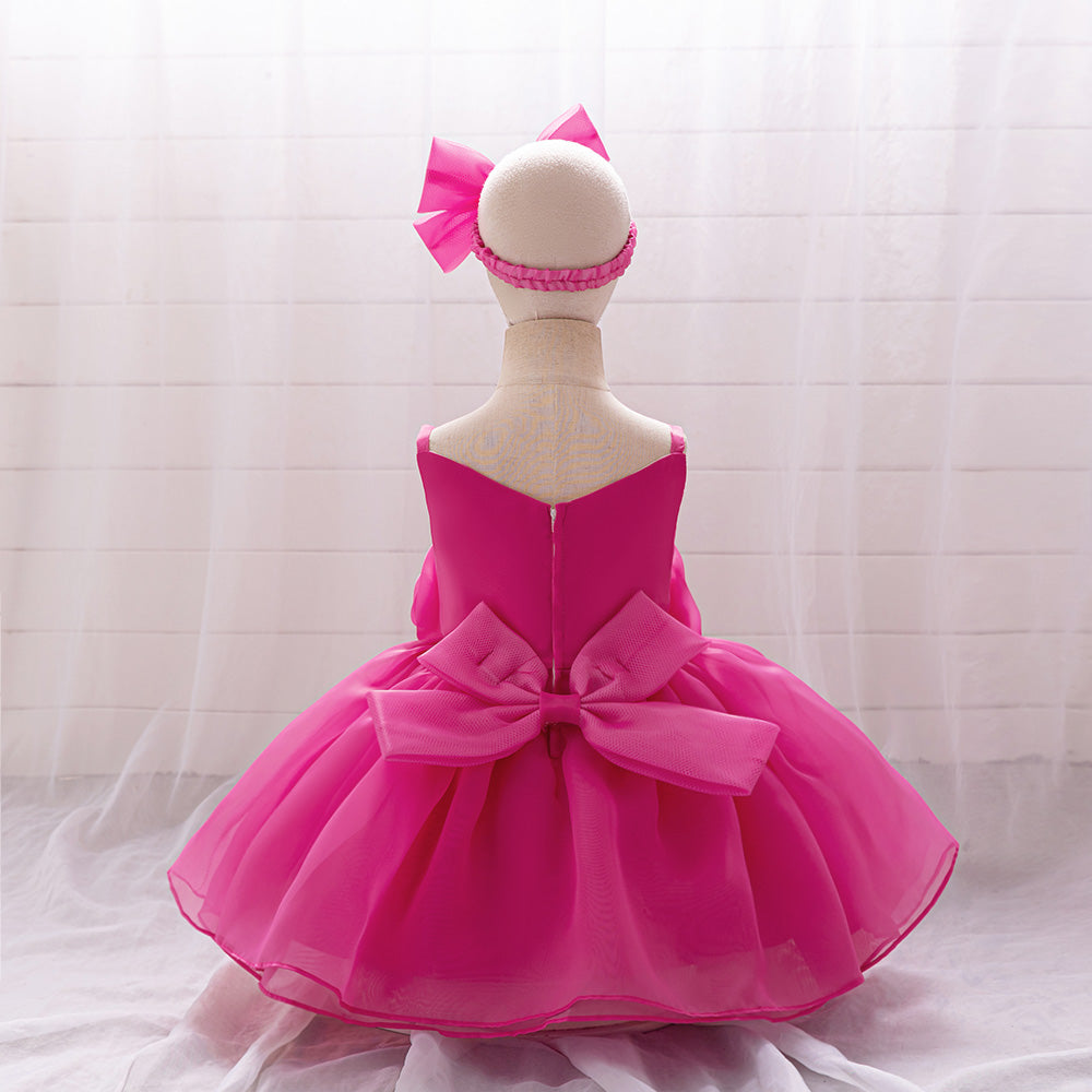 Girls Net Balloon Mini Dress