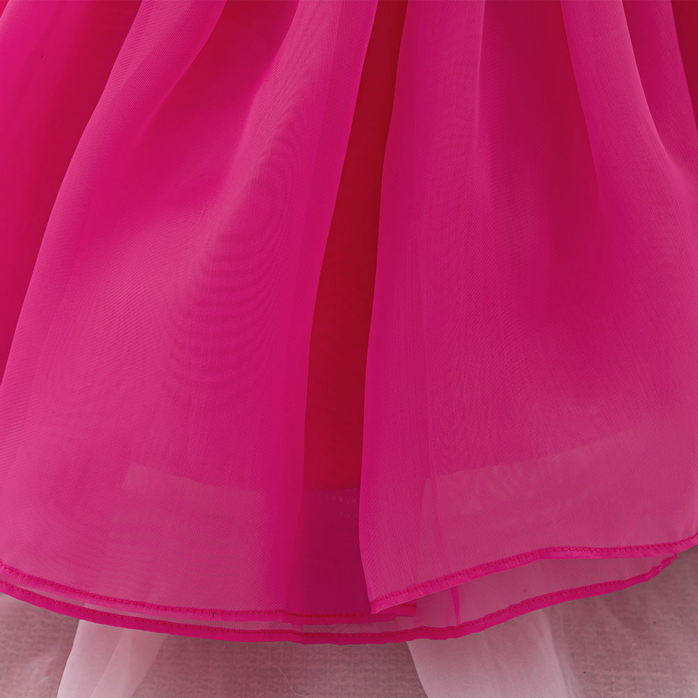 Girls Net Balloon Mini Dress
