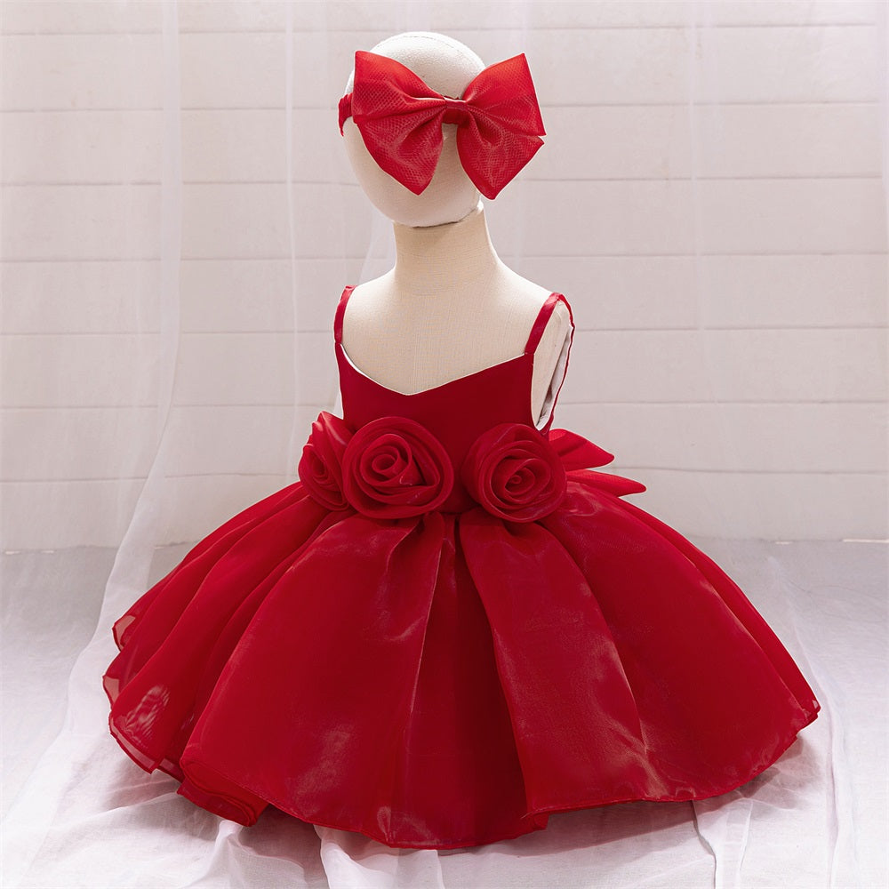 Net Balloon Mini Dress