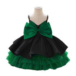 Green Fit & Flare Balloon Dress