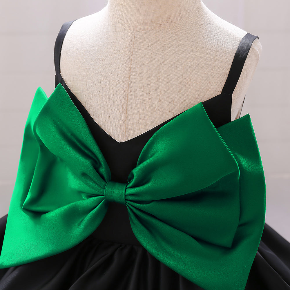 Green Fit & Flare Balloon Dress