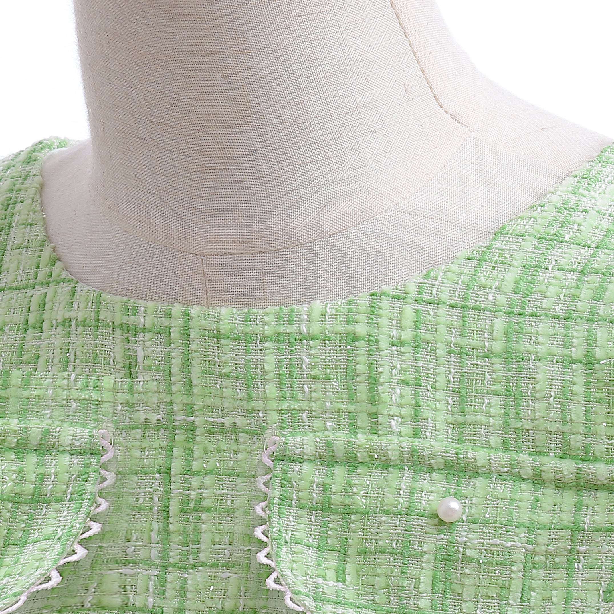Green Layered Fit & Flare Party Dress