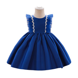 Round Neck Sleeveless Semi Sheer Fit & Flare Dress