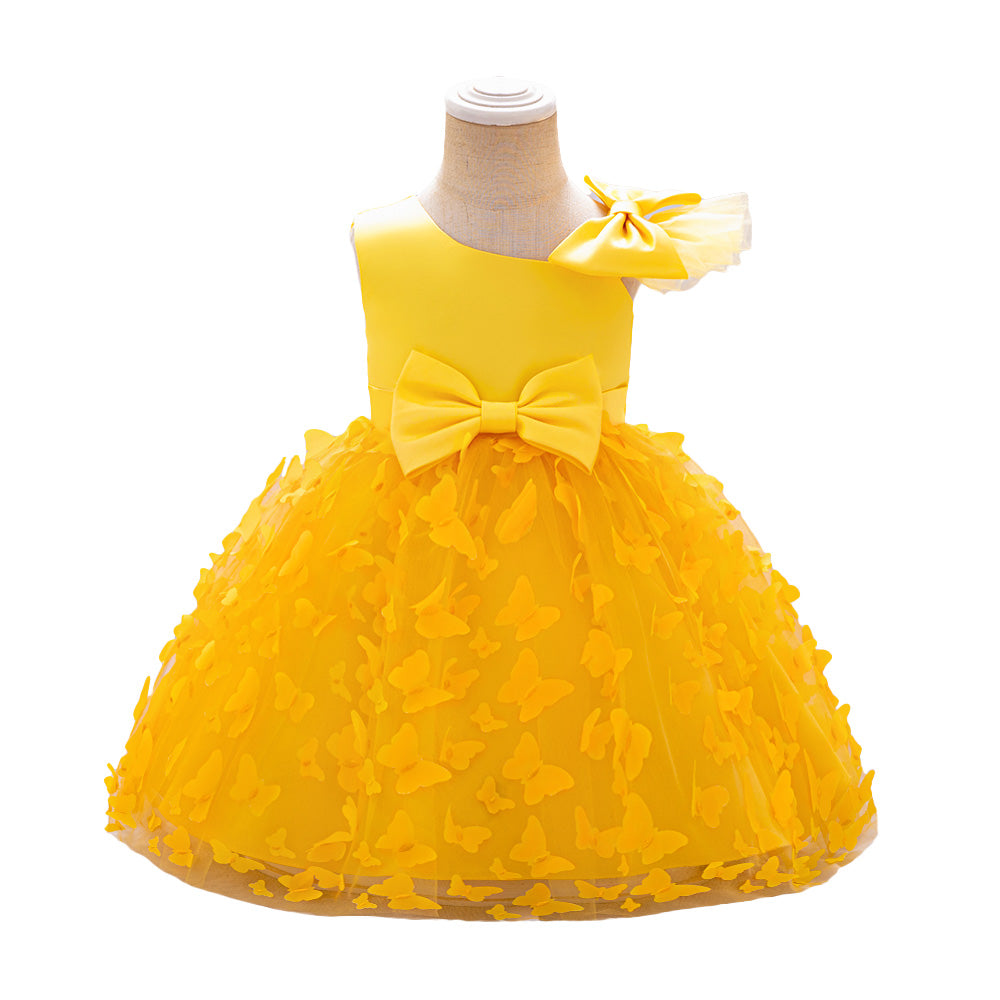 Sleeveless Applique Balloon Dress