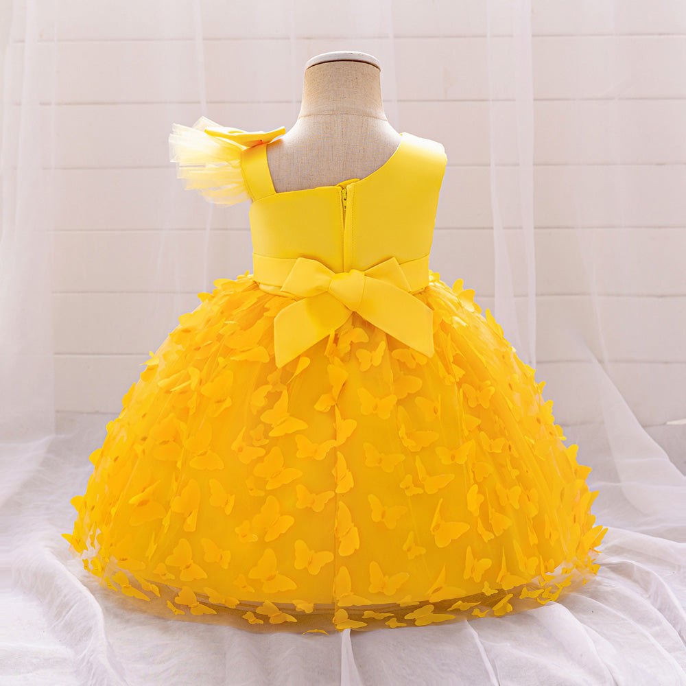 Sleeveless Applique Balloon Dress