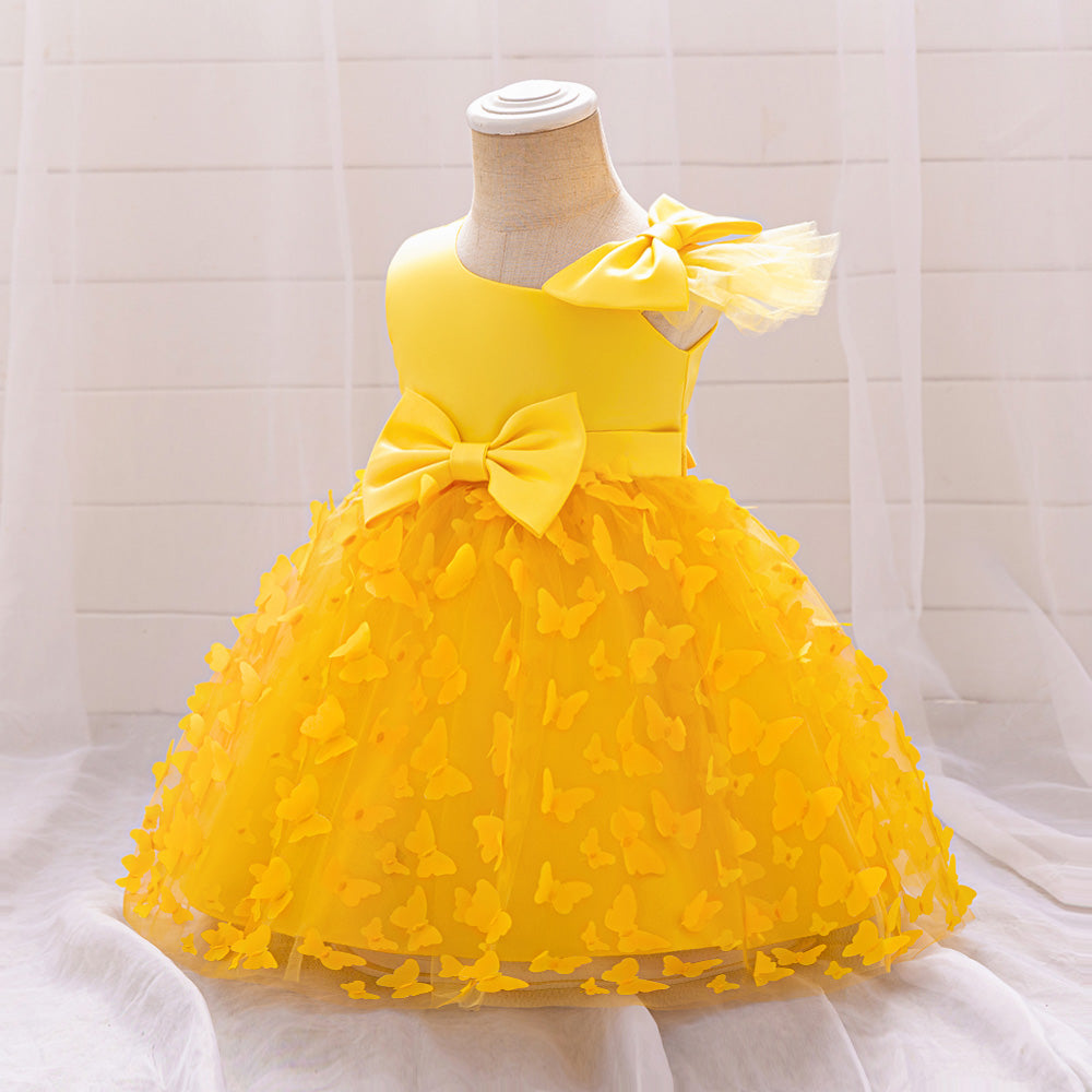 Sleeveless Applique Balloon Dress