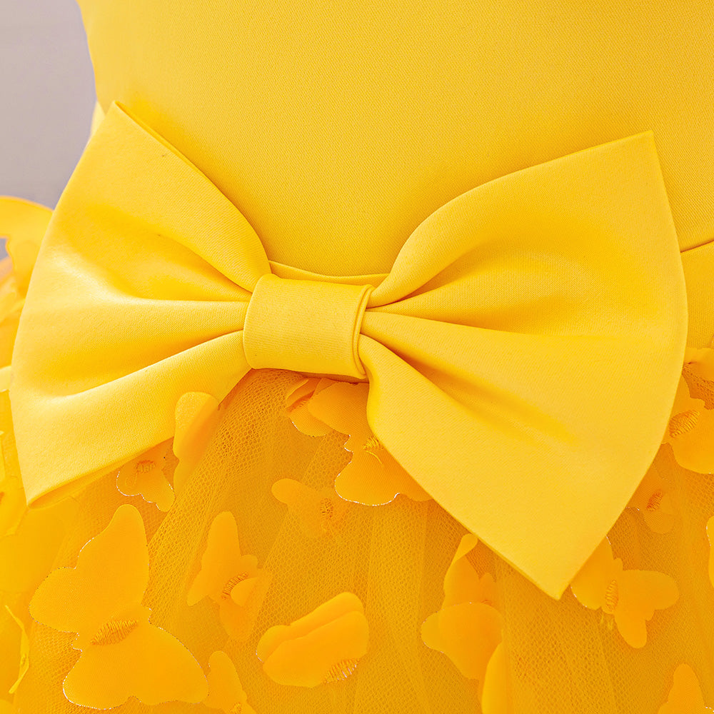 Sleeveless Applique Balloon Dress