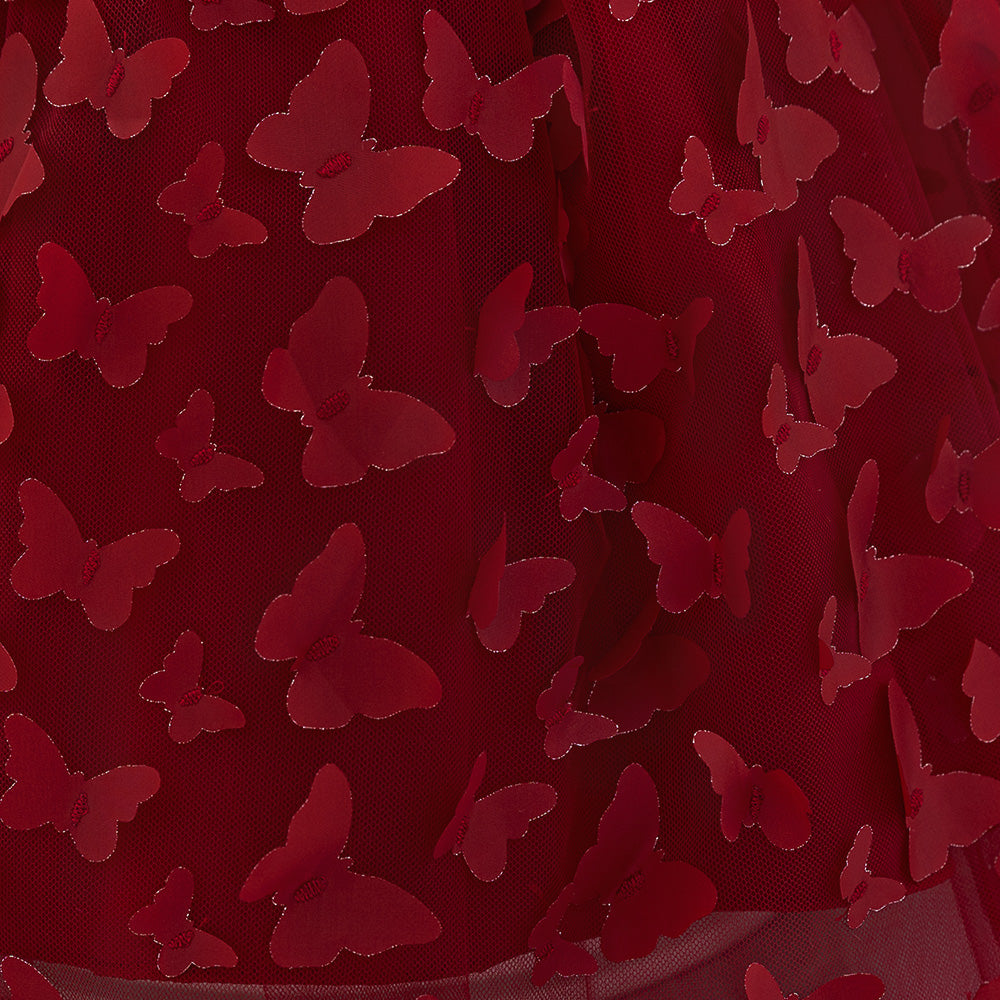 Applique Fit & Flare Maxi Dress