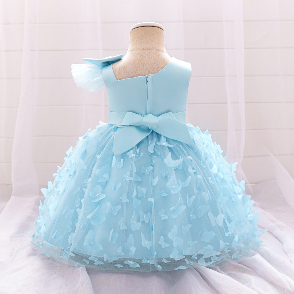Girls Applique Fit & Flare Dress