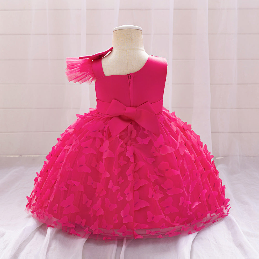 Girls Applique Fit & Flare Maxi Dress