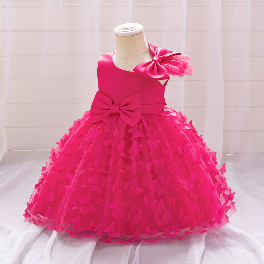 Girls Applique Fit & Flare Maxi Dress
