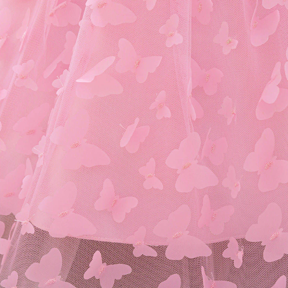 Round Neck Sleeveless Bow Balloon Dress