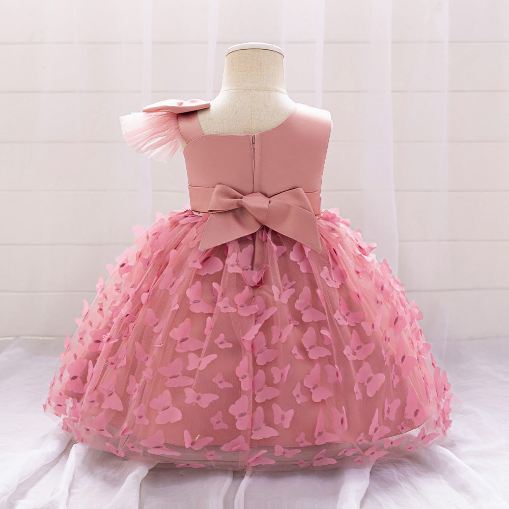 Girls Applique Fit & Flare Dress