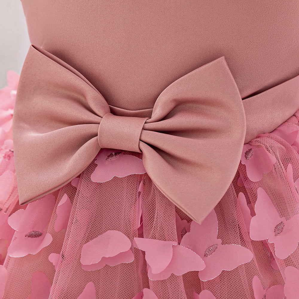 Girls Applique Fit & Flare Dress