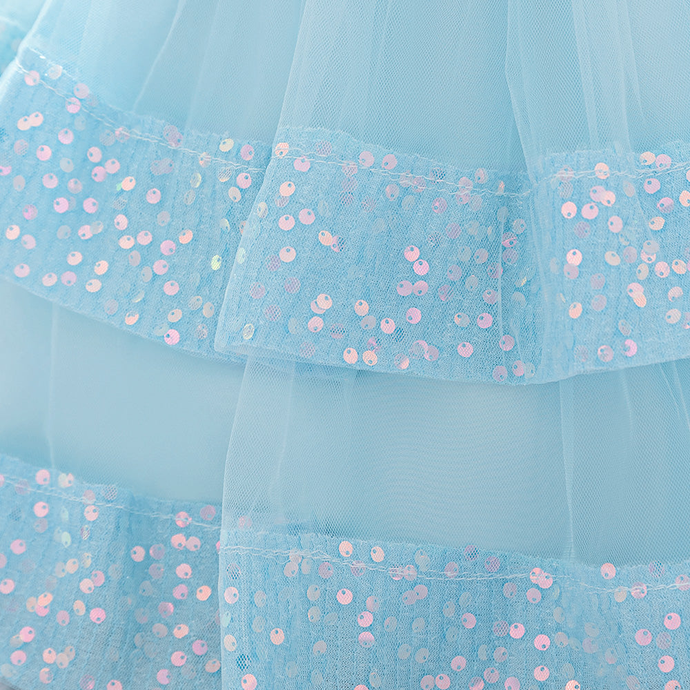 Girls Round Neck Baloon Dress